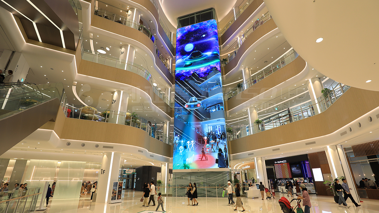 Biggest interactive LED Tower for LOTTE in South Korea